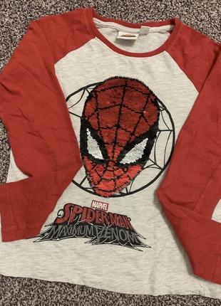 Кофта primark людина павук человек паук 7-8 років 128 см marvel