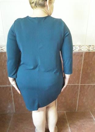 Изумрудное платье - туника в стиле бохо8 фото