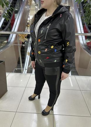 Жіноча куртка еко шкіра косуха турція gomed2 фото