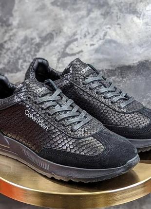 Шкіряні кросівки calvin klein