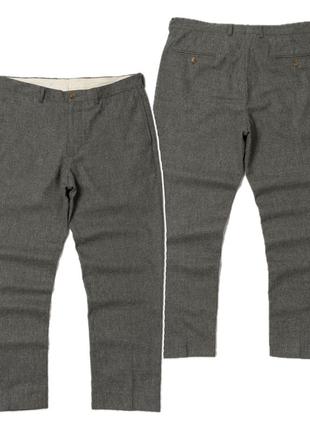 Brunello cucinelli grey wool trousers чоловічі штани