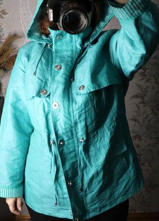 Нова курточка кольору морської хвилі, розмір 523 фото