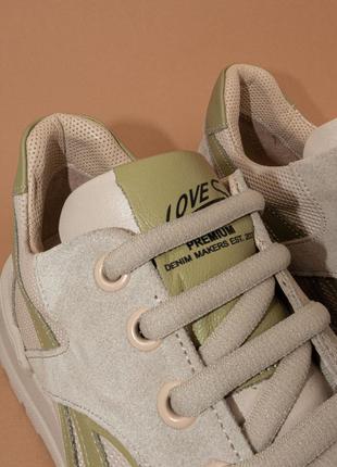 Жіночі кросівки шкіряні сірі 36-40 кроссовки женские кожаные phany турция