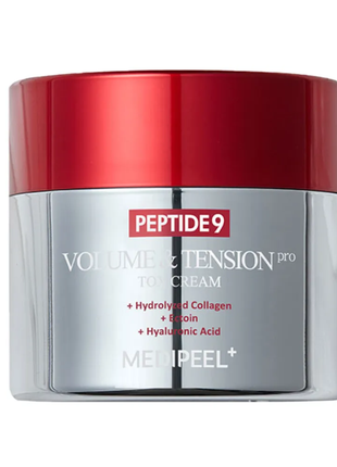 Антивозрастной лифтинг-крем с пептидами medi peel peptide 9 volume and tension tox cream1 фото