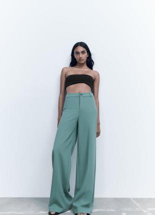 Штани, широкі брюки, кюлоти, палаццо zara, колекція 2023 року, розмір l, xl3 фото
