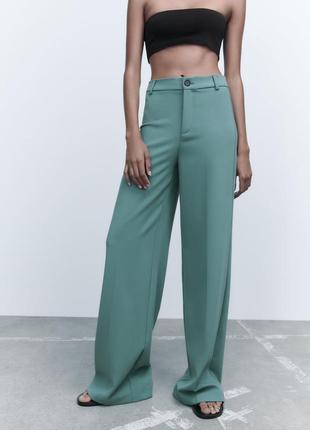 Штани, широкі брюки, кюлоти, палаццо zara, колекція 2023 року, розмір l, xl2 фото