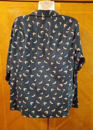 Брендовая рубашка  в бабочках р.20 от marks &spencer 2