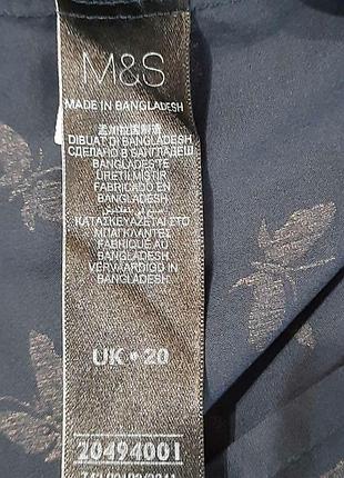 Брендовая рубашка  в бабочках р.20 от marks &spencer 4