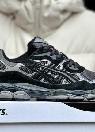 Чоловічі кросівки asics gel nyc graphite grey black