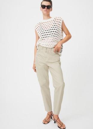 High waist twill pants h&m джинси3 фото