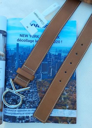 Шкіряний жіночий ремінь calvin K60K609356 ремінь з лого