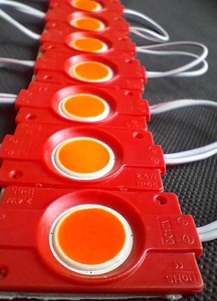 Світлодіодний модуль brt cob 2.4w круглий red, 12 в, ip65 червоний