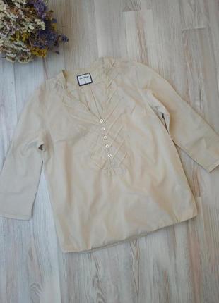 Бежевая блуза