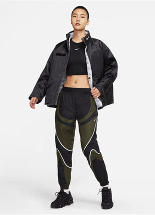 Оригинальная спортивная оверсайз куртка nike therma fit shine jacket!5 фото