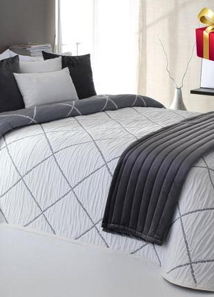 Покрывало жаккардовое двустороннее reig marti damir c08 250х270 см серое