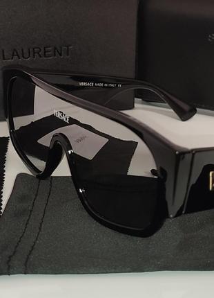Оригінальні окуляри versace версачі сонцезахисні чорного кольору сонячні окуляри, 20241 фото