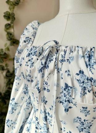 Сукня софт квітковий принт8 фото