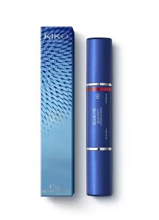 Помада kiko milano blue me 3d effect lipstick duo 02 yes mauve