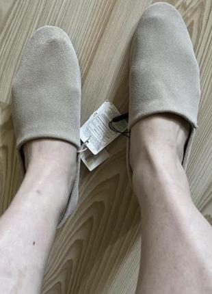 Новые мягчайшие замшевые туфли балетки 41 р8 фото