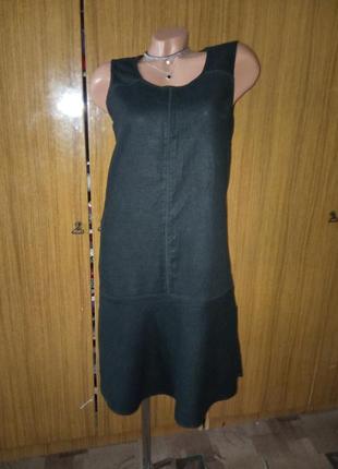 Льняное платье