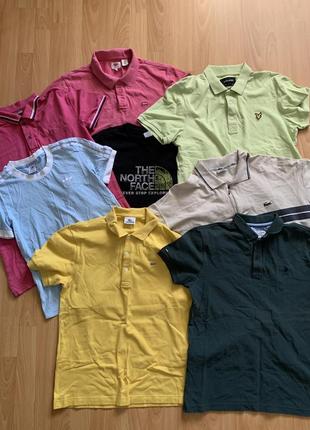 Футболки tnf, polo, lyle skott, adidas,napspijri, levis, lacoste