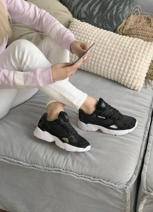 Adidas falcone шикарные кроссовки адидас фалкон черный цвет (36-45)5 фото