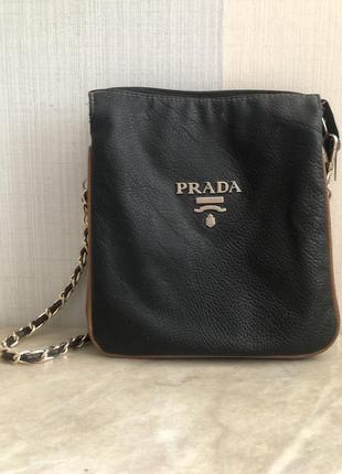 Сумка «prada» шкіряна