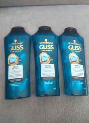 Шампунь gliss schwarzkopf aqua revive зволожуючий 400 мл1 фото