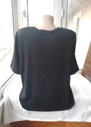 Брендовая вискозная трикотажная блуза блузка футболка большого размера батал7 фото