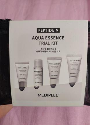 Набір мініатюр з пептидами - medi peel peptide 9 aqua essence trial kit, 4 продукти