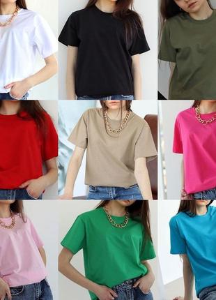 Рожеві🌷яскраві оверсайз футболки на літо / вибір кольору / unisex / fruit of the loom3 фото