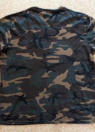 Охотничья футболка solognac t shirt camo 100 woodland green5 фото