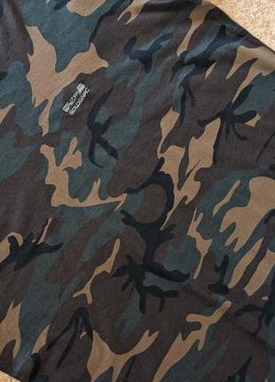 Охотничья футболка solognac t shirt camo 100 woodland green3 фото