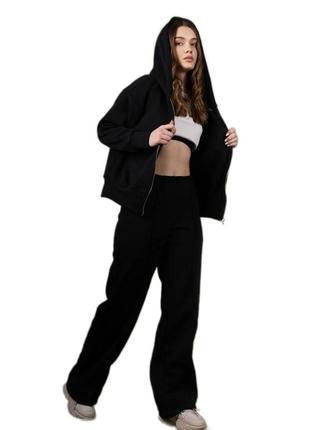 Спортивний костюм жіночий чорний фліс розмір 52 54