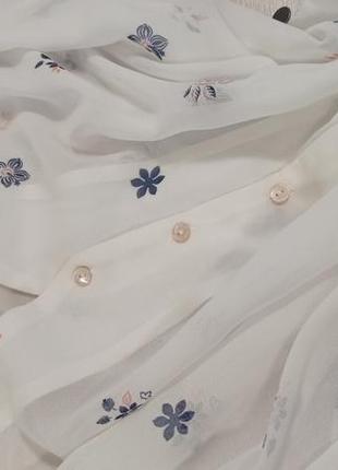 Сукня шифонова з квітами легенька міді літня.6 фото