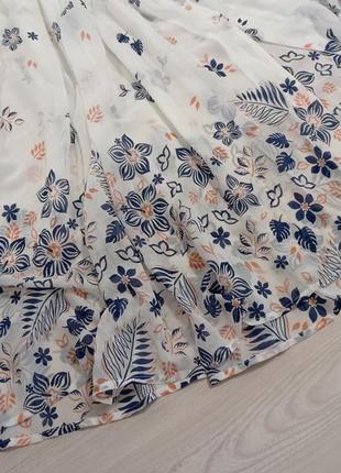 Сукня шифонова з квітами легенька міді літня.5 фото