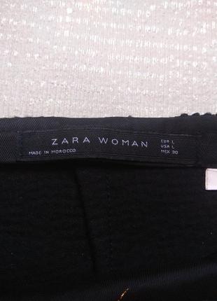 Стильная юбка,теплая короткая zara l,юбочка тепла4 фото