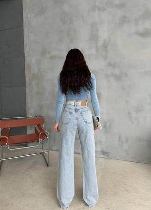 Стильні джинси  з порізами 🫶2 фото