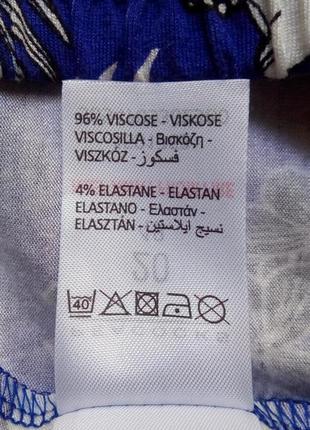Новые штаны ¾ из приятной вискозы пояс резинка + шнуровка для дома и отдыха uk20/eu488 фото