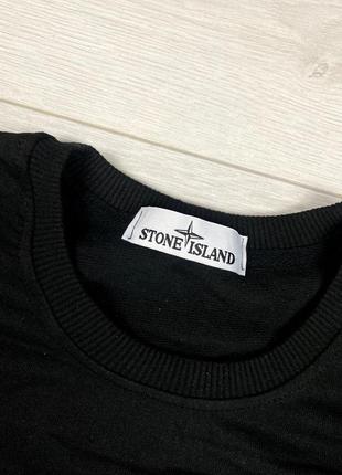 Світшот stone island чорний5 фото