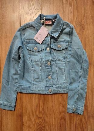 134  джинсова куртка для дівчинки від alive3 фото