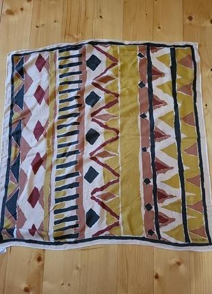 Винтажный шелковый платок косынка fisba stoffels