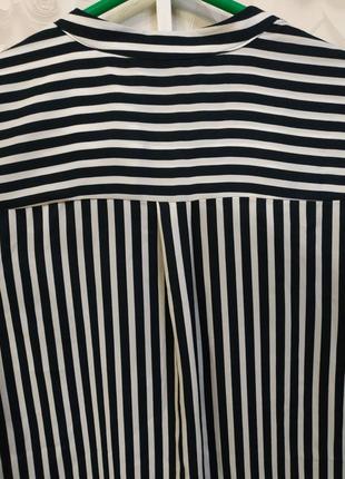 Стильная лёгкая блузка в полоску h&m р.xs7 фото