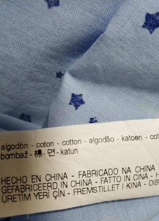 Zara  актуальна сорочка рубашка оверсайз зірки бренд zara зара trafaluc collection, р.м.6 фото