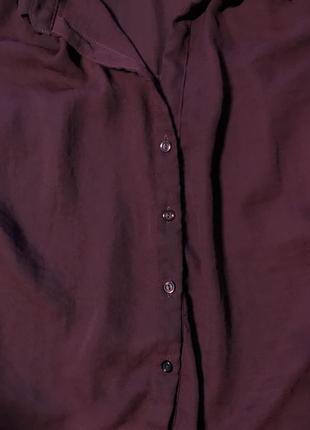 Блузка з коротким рукавом кольору бордо від atmosphere, розмір м4 фото