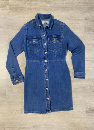 Синя джинсова сукня від new look (denim)2 фото