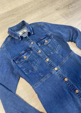 Синя джинсова сукня від new look (denim)3 фото