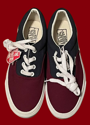 Кеды vans authentic венс автентик bord blue white на весну лето осень унисекс4 фото