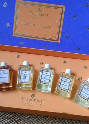 Парфуми. набір не повний fragonard. оригінал. без торгу. рідкісні аромати. парфумер грас парізез франція