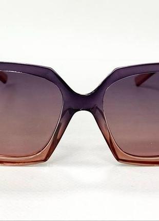 Сонцезахисні окуляри жіночі бузково-сірі6 фото